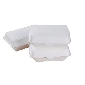 Eco-Friendly Disposable Kraft Paper Burger Boxes for Food Grade Fast Food