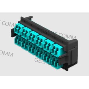 Cheap Front Facing Multimode OM3 100G MTP To LC HD Patch Panel for sale