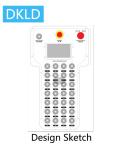28 button wireless remote control with LCD screen