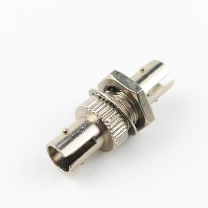 ST APC Simplex Circular Optic Fiber Coupler for FTTH Zinc Alloy Plastic Material