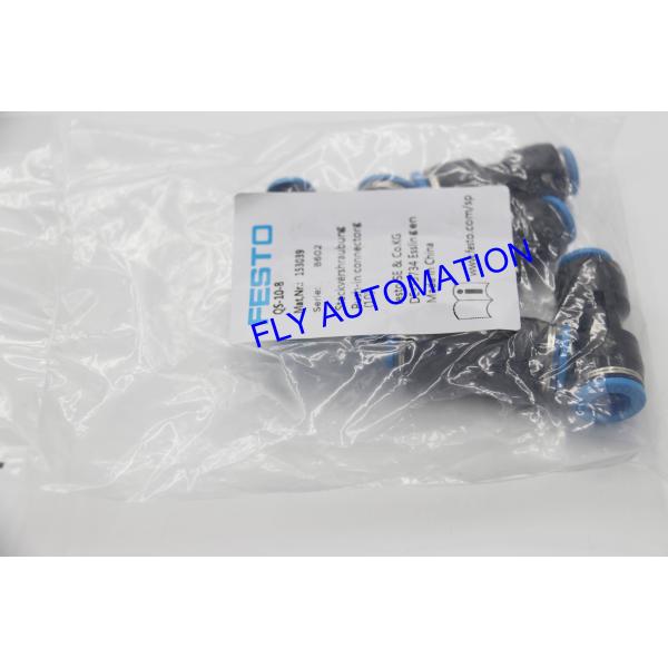 GTIN4052568031428 Pneumatic Tube Fittings PBT Push In Connector QS-10-8 153039