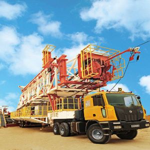Robust Truck Mounted Drilling Rig with 3000 meters Drilling Depth 60-120 RPM