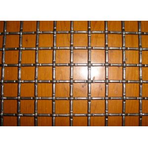 Lock Crimped Wire Mesh Carbon Steel Surface Untreatment Wear Resistance