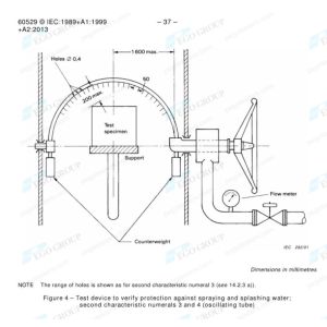 IEC60529 Clause 14.2.3 and 14.2.4 Figure 4 Ingress Protection Testing Machine