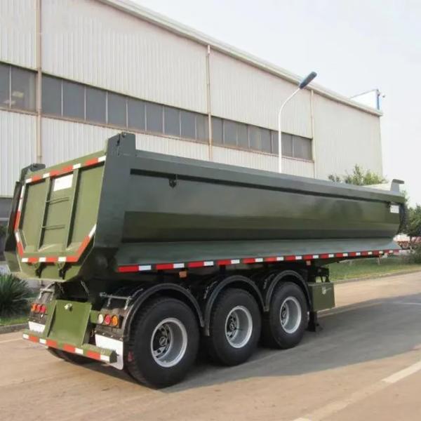 3 Axes 4 Axes 5 Axes Dump Truck Semi Trailer Hydraulic Back Tip U-Bucket Trailer For Sale