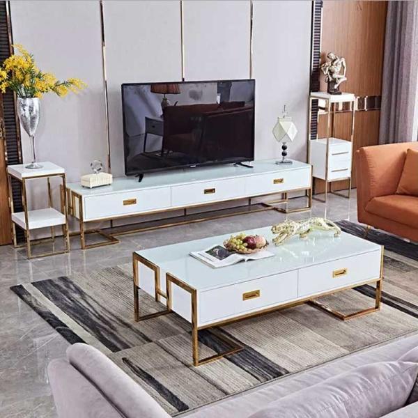 Quality Modern Luxury TV Stand Center Table With Storage Drawer Home Furniture wholesale