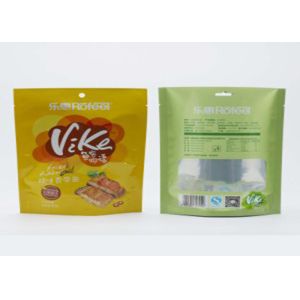 Kraft Handle Heat Sealable Pouches 3 Layers Laminated 10 Colors Custom Printed