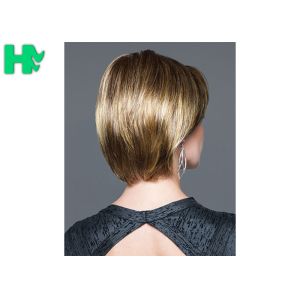 Silk Straight Short Heat Safe Synthetic Wigs No Shedding Professional