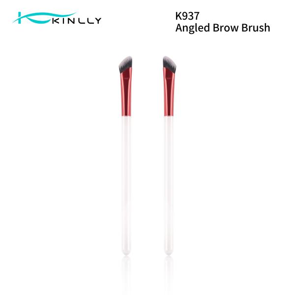 Quality Customized Color Contour Concealer Brush Washable Reusable Angled Eyebrow Brush wholesale