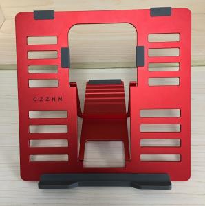 China Red SGS 4mm Lightweight Portable Metal Laptop Stand Ipad Reading Stand on sale