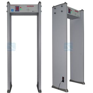 2022 best-selling walk-through metal detector door 6 zones 100 sensitivity