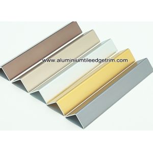 China Durable Anodized Brushed Aluminium Corner Protectors For Walls 1.5mm Thickness on sale