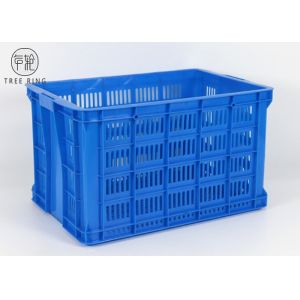 Large Heavy Duty Plastic Crates For Fruits And Vegetables 705 * 480 * 405 Mm