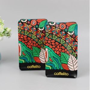 Square Flat Bottom Side Gusset Pouch Doypack Zipper Plastic Bag