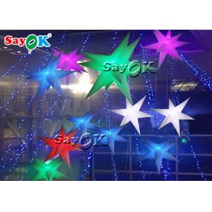 Advertising Color Changing Inflatable Led Star For Party Decoration