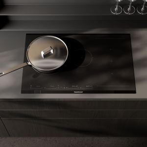 Latest Modern Luxury Solid Wood Veneer Kitchen Cabinet For Villa House Building Project