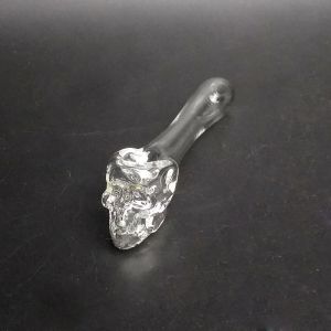 Small Pyrex Hookah Pipe , Straight Smooking Water Pipe 4mm Thick