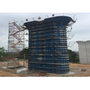 Reusable Column Oval Type Pier Cap Formwork , Concrete Column Formwork