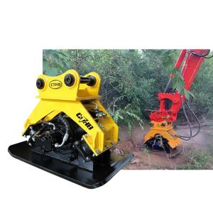 Cheap Earthmoving Hydraulic Plate Compactor PC300 Yakai CTHB Hydraulic Vibratory Plate for sale