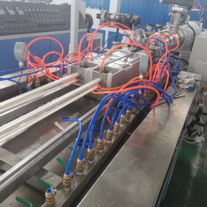 Double Screw Feeder upvc profile extrusion machine for Integral Type Extruder