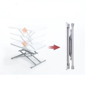 5ft Wooden Foldable Tea Caffe Table for Office Bureau Height Adjustable Office