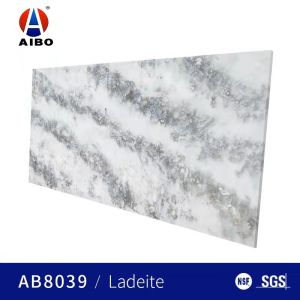 Acid Resistant Calacatta Classic Quartz Polished Surfaces Finished 6.5 Mohz