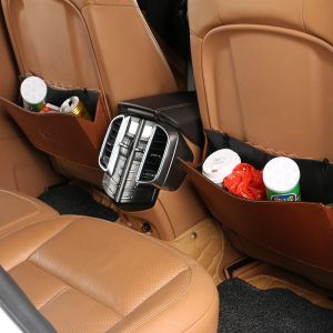Polyester Felt Car Accessories Trash Bin Back Seat Organizer With Hanging