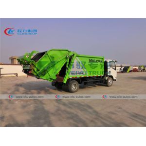 ISUZU 700P 4X2 6CBM Rear Loader Compressed Garbage Truck