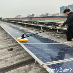 3 Section Best Solar Panel Cleaning Tool with Electric Rotating Brush and 3.5 M