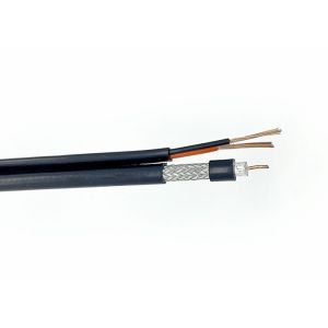 RG59B/U+2x0.75mm² Siamese Coax Cable Transfer Power and Video Signal for CCTV