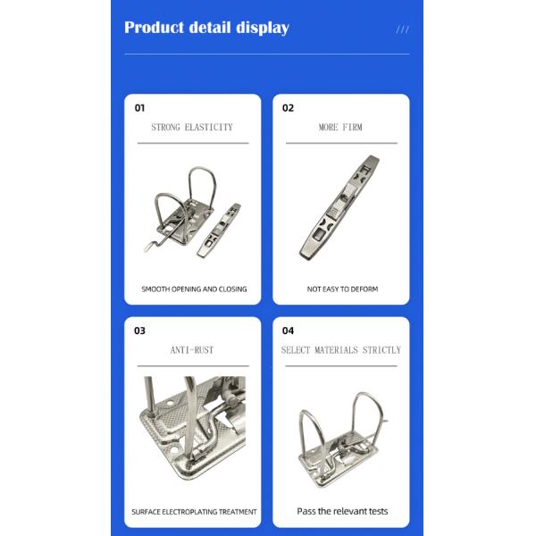 3 Inch 2 Inch Lever Arch File Clip Silver Lever Arch File Mechanism