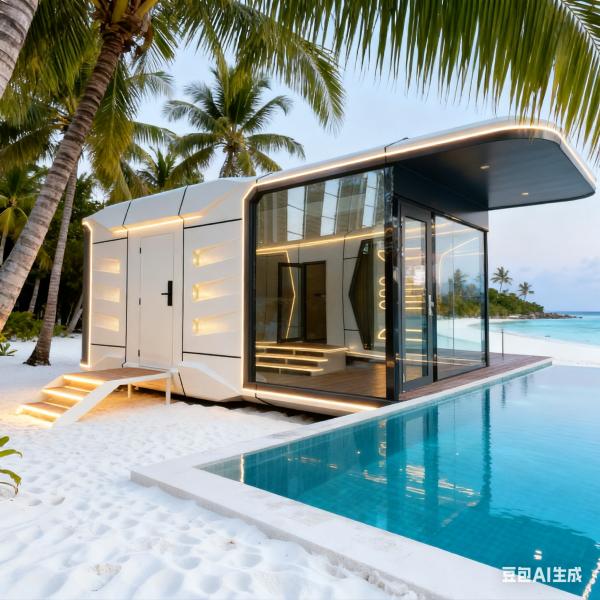 Quality Space Capsule House Space-29 Model with Whole House LED Lighting System and L8560 x W3460 x H3400 Dimensions wholesale