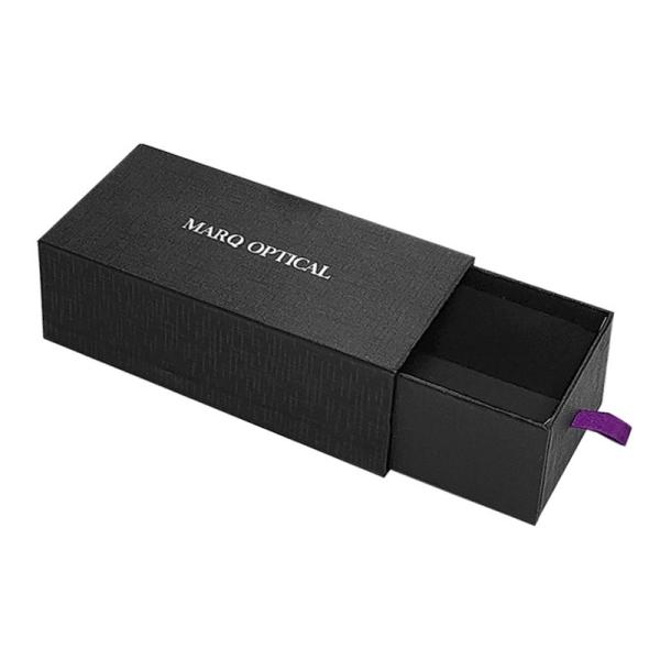 Custom Order Slim Paper Cardboard Drawer Gift Box with Foam Insert and Glossy