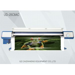 Roll To Roll Eco Solvent Printers , Galaxy UD 25C8AC CMYK Solvent Flex Printing