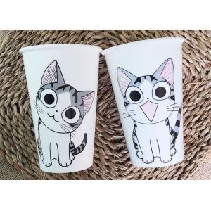 12 Oz Disposable Coffee Cups With Lids , Take Out Paper Cups For Hot Drinks