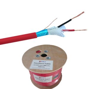 Shielded Bare Copper Solid FPL FPLR PVC Jacket Fire Alarm Cable 2x0.8mm2 for