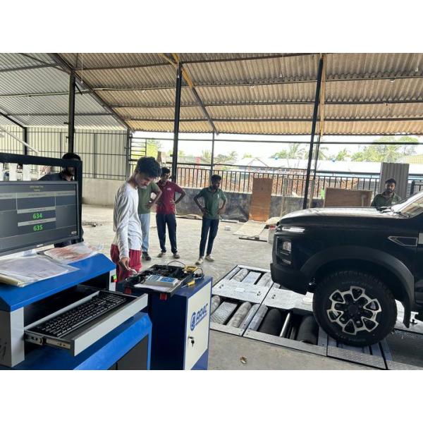 Vehicle Inspections Equipments Vehicle Test Lane 5 In 1 Roller Brake Tester Axle Load Side Slip Suspension speedometer