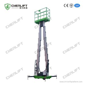 China 10 Meters Hydraulic Lift Platform Aluminum Aerial Work Platform Double Mast on sale