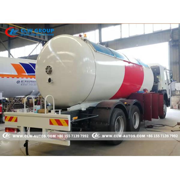Quality 336HP HOWO 6X4 Gas Cylinder Tanker Filling Trucks LPG Bobtail Truck 24cbm 12tons wholesale