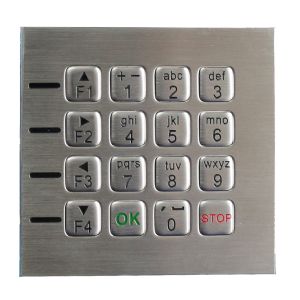 Washable Metal Mechanical Keyboard 16 Keys IP67 With Excellent Tactile Feeling