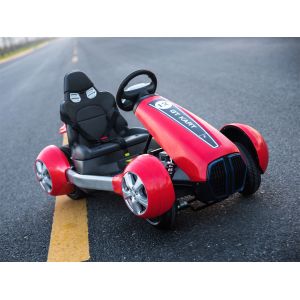 3-12 Year Olds Electric Go Kart Ride-on Car with Remote Control Max Loading 30kg