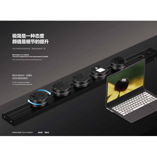 FGGP Kitchen Electrical Desktop Wall Grade Track Power Socket Rail Outlet