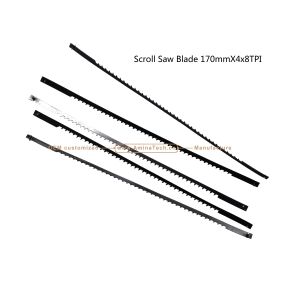 Scroll Saw Blade 170mmX4x8TPI Cutting wood,Plastic,Low-hardness metal