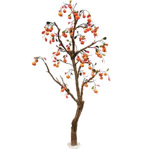 120cm Artificial Persimmon Tree Real Look Natural Wood Trunk Plant