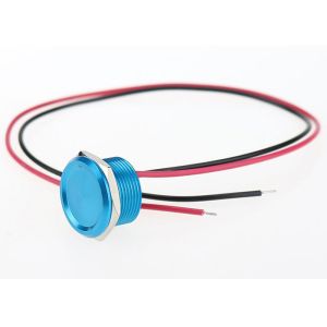 Blue Shell Piezo Push Button Switch Touch On / Off With CE RoHS Certication