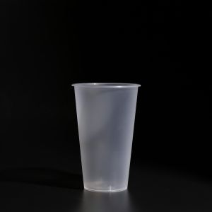 500ml Clear Round PP Plastic Cup with Flat/Dome Lid for Cold Drinks