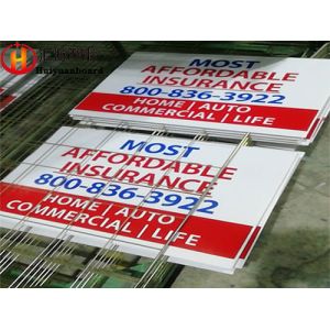 Reusable Corrugated Plastic Sign Boards With Stakes
