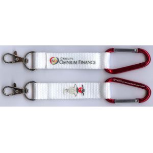 Sports Custom Carabiner Keychain , Security Carabiner With Strap