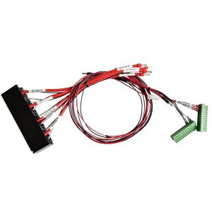 300V IP67 600mm Red Robot Wiring Harness With Low Conduction And Insulation