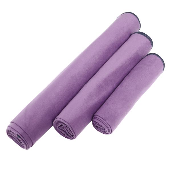 Purple Soft Waffle Microfiber Swimming Fitness Gym Hand Towel Super Absorbent